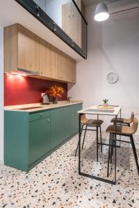 Küche/Küchenzeile in der Unterkunft Studio Apartments 365