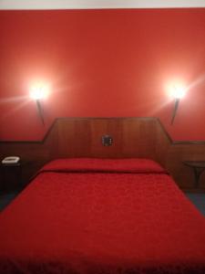 Postel nebo postele na pokoji v ubytování Hotel Cangrande Di Soave