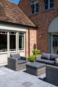 Ruang duduk di B&B De Hemelse Polder