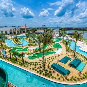 an aerial view of the pool at the resort at NEWLY LISTED Townhouse Storey Lake, Free Waterpark in Kissimmee