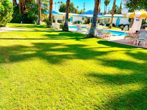 Bazén v ubytování A PLACE IN THE SUN Hotel - ADULTS ONLY Big Units, 24h Heated Pool & Spa in 1 Acre Park Prime Location, DOG Friendly, TOP Midcentury Modern Boutique Hotel nebo v jeho okolí