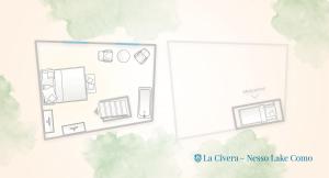 Plán poschodí v ubytovaní La Civera - Nesso Lake Como by Rent All Como
