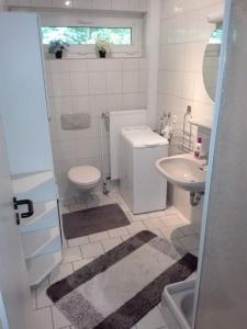 Koupelna v ubytování Schwedenhaus RE25