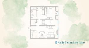 Plán poschodí v ubytovaní Family Nest Overlooking Lake Como - by Rent All Como