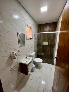 Kúpeľňa v ubytovaní Hospedaria Paiol