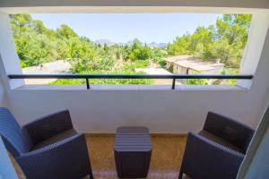Balkón alebo terasa v ubytovaní Perfecta villa para vacaciones con wifi y A/C