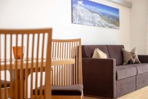 A seating area at Ferienwohnung Flanuf