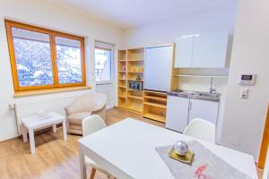 Kuchyňa alebo kuchynka v ubytovaní Landhaus Tritscher