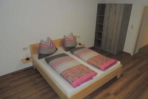 Postel nebo postele na pokoji v ubytování Ferienhaus "frainerei"