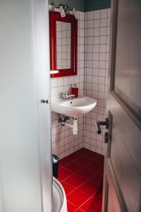 Koupelna v ubytování Apartmány Rudík
