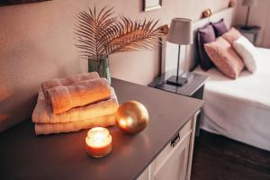 Postel nebo postele na pokoji v ubytování Apartmány Rudík