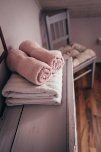 Postel nebo postele na pokoji v ubytování Apartmány Rudík