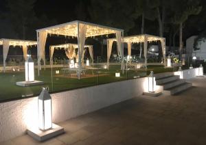 A garden outside Hotel Gargano