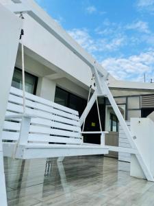 Un balcón o terraza de 嵵裡仙人掌海景民宿Ocean view room