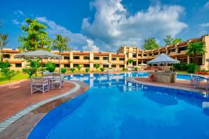 a view of the resort with a large swimming pool at Clarks Khajuraho in Khajurāho