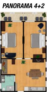 Půdorys ubytování DV Premium Apartments