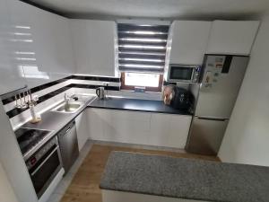 Kuchyň nebo kuchyňský kout v ubytování Rooms Delux Sarajevo