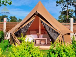 Jardín al aire libre en Glamping Illa de Arousa
