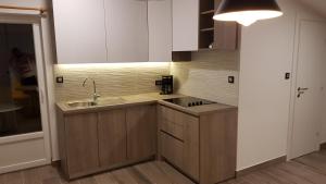 Kuchyň nebo kuchyňský kout v ubytování Premium Appartments Suha Punta