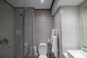 Koupelna v ubytování Lingos Hotel