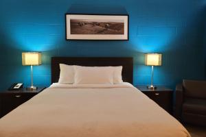 Roadking Inns Motel tesisinde bir odada yatak veya yataklar