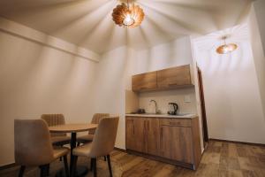 A kitchen or kitchenette at White Blue Ohrid