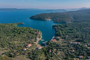 an island in the middle of a body of water at Apartments Tara - 70 m from beach in Brbinj