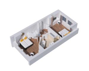 Ein Bett oder Betten in einem Zimmer der Unterkunft Süderliebe