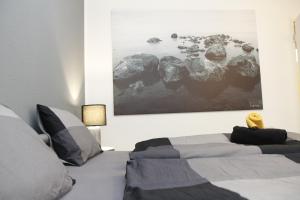 Postel nebo postele na pokoji v ubytování Pension Breite + 10 fotografií
