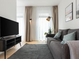 TV a/nebo společenská místnost v ubytování limehome Gütersloh Eickhoffstraße