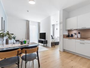 Kuchyň nebo kuchyňský kout v ubytování limehome Gütersloh Eickhoffstraße