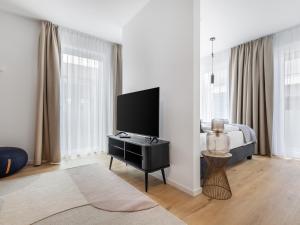 TV a/nebo společenská místnost v ubytování limehome Gütersloh Eickhoffstraße