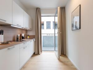 Kuchyň nebo kuchyňský kout v ubytování limehome Gütersloh Eickhoffstraße