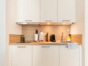Kuchyň nebo kuchyňský kout v ubytování limehome Gütersloh Eickhoffstraße