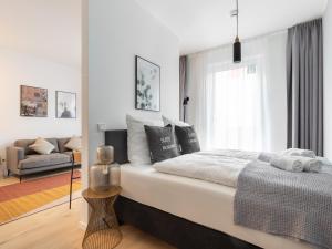 Postel nebo postele na pokoji v ubytování limehome Gütersloh Eickhoffstraße