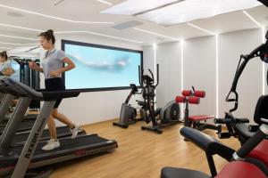 Het fitnesscentrum en/of fitnessfaciliteiten van Akti Toroni Boutique Hotel