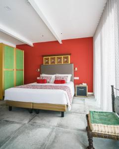 Posteľ alebo postele v izbe v ubytovaní Hotel Lampara