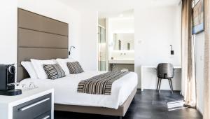 Posteľ alebo postele v izbe v ubytovaní Hotel Lampara