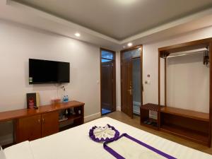 TV o dispositivi per l'intrattenimento presso Peach Valley Hotel Dalat