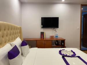 TV o dispositivi per l'intrattenimento presso Peach Valley Hotel Dalat