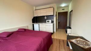 A kitchen or kitchenette at SUMMER BREEZE 406 Studio Sunny Beach