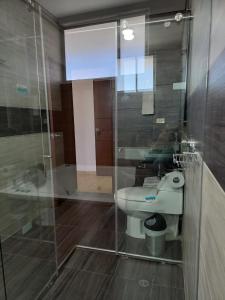 Koupelna v ubytování Hotel Prestigio JC