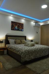 Postel nebo postele na pokoji v ubytování Apartmani Sofronic Loznica 2
