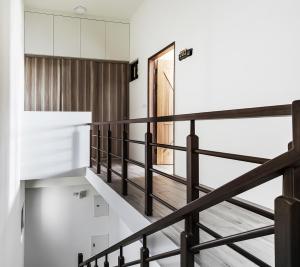 Giường trong phòng chung tại Toutsu Asami Guest House
