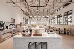 Restaurace v ubytování The Moment Hotel Yilan by Lakeshore