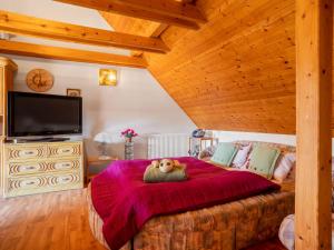 Tempat tidur dalam kamar di Holiday Home Karasova III - DEH103 by Interhome