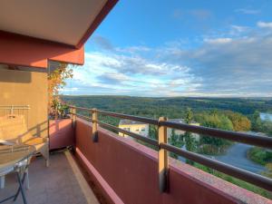 a balcony with a view of a river at Apartment A410 by Interhome in Lahnstein
