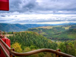 a view of a valley from a gazebo at Apartment B905 by Interhome in Lahnstein