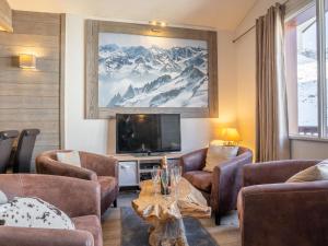 A seating area at Apartment Rond Point des Pistes - Val Claret-17 by Interhome