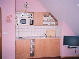 Ett kök eller pentry på Studio Chlívce u Hronova-1 by Interhome